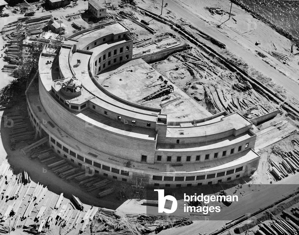 Site of the Golden Gate Exhibition in San Francisco, 1938 (b/w photo)