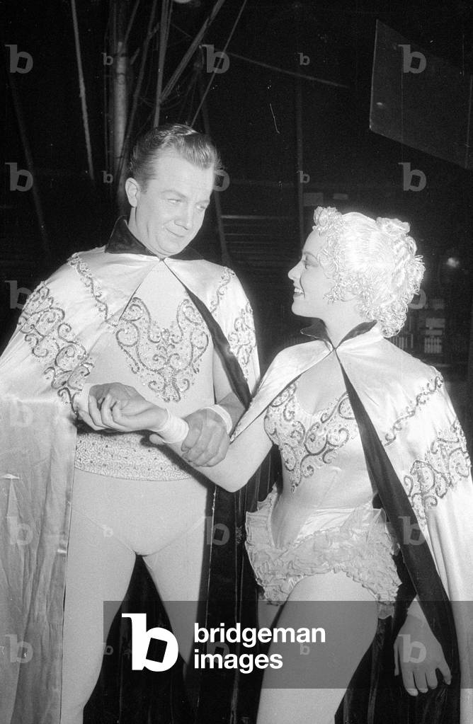 Rudolf Schock and Germaine Damar, 1954 (b/w photo)