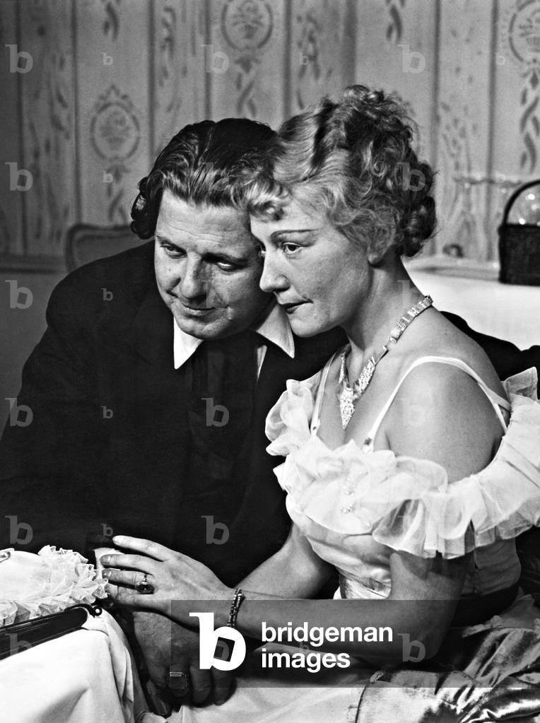 Walter Janssen and Erika von Thellmann in 'The angel leaves Tobias', 1934 (b/w photo)