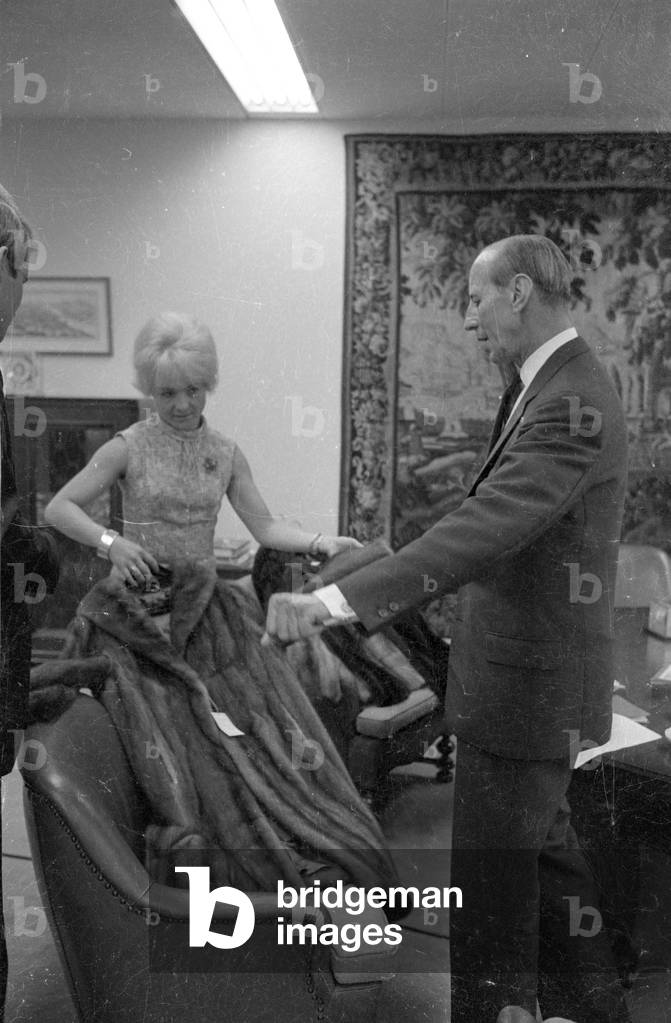 Josef Neckermann, 1966 (b/w photo)