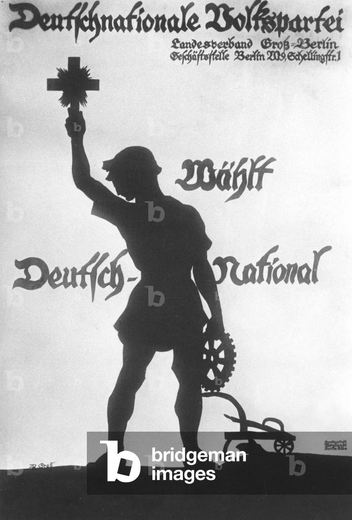 Election poster of the DNVP, 1919