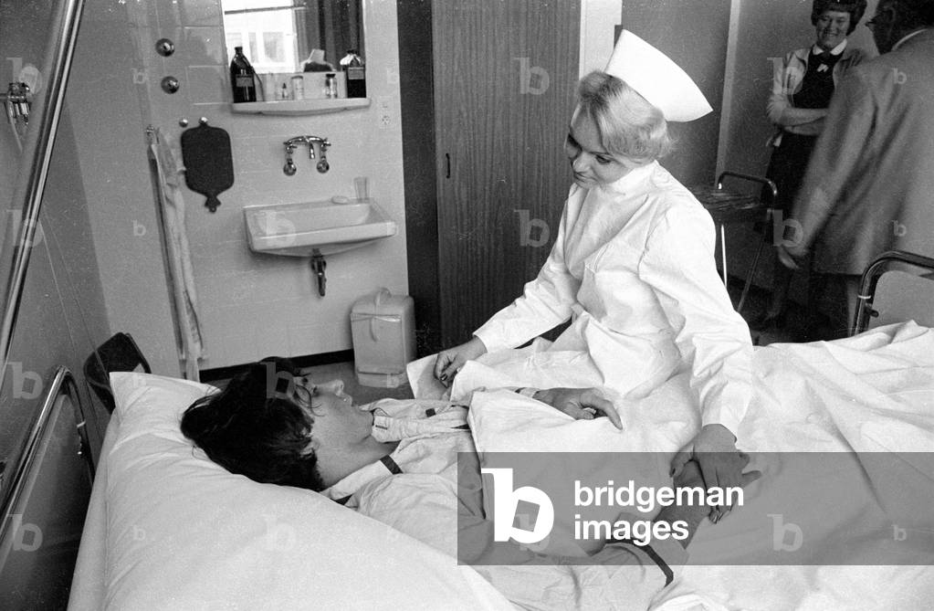 Nurse, 1971 (b/w photo)