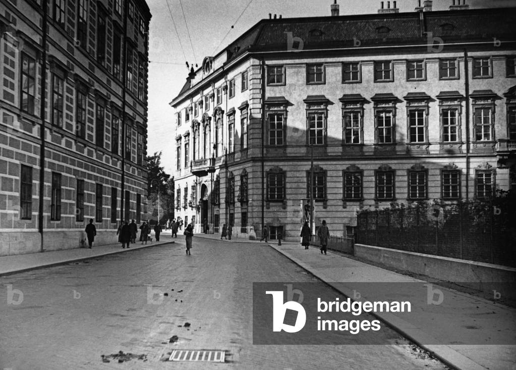 The Alter Ballhausplatz in Vienna, 1932 (b/w photo)