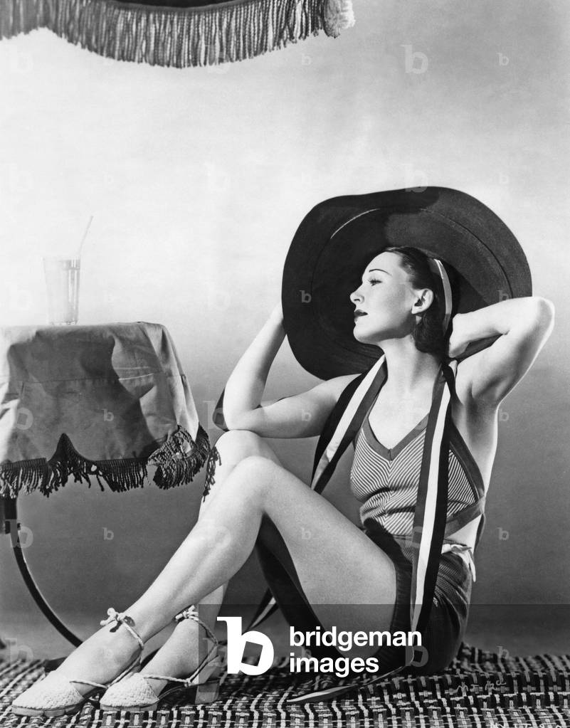 Maxine Jennings in swimwear, 1930s