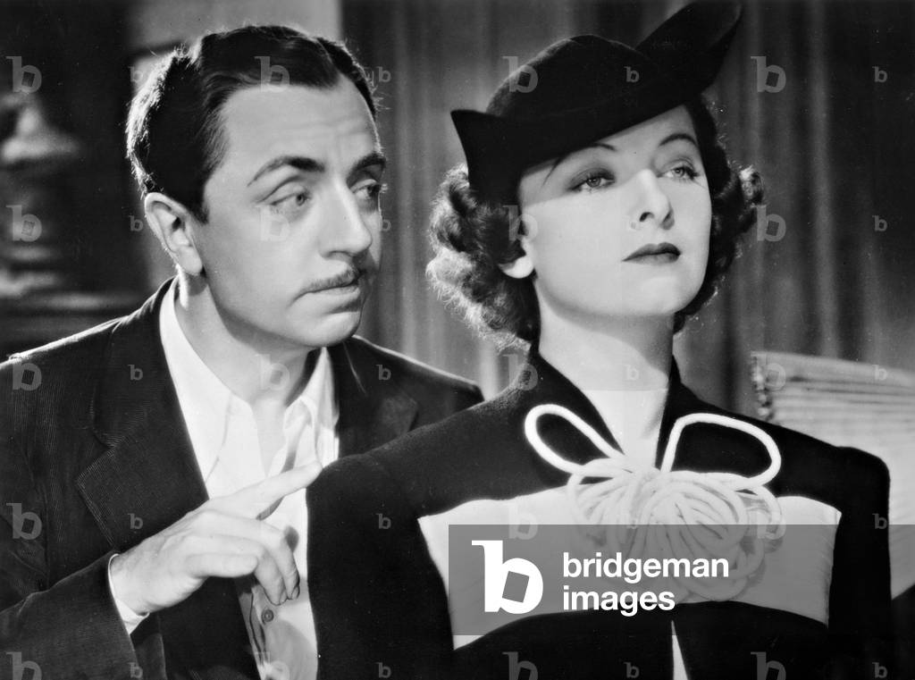 Myrna Loy and William Powell in 'Double Wedding', 1937 (b/w photo)