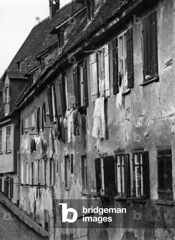 House in Ulm (b/w photo)