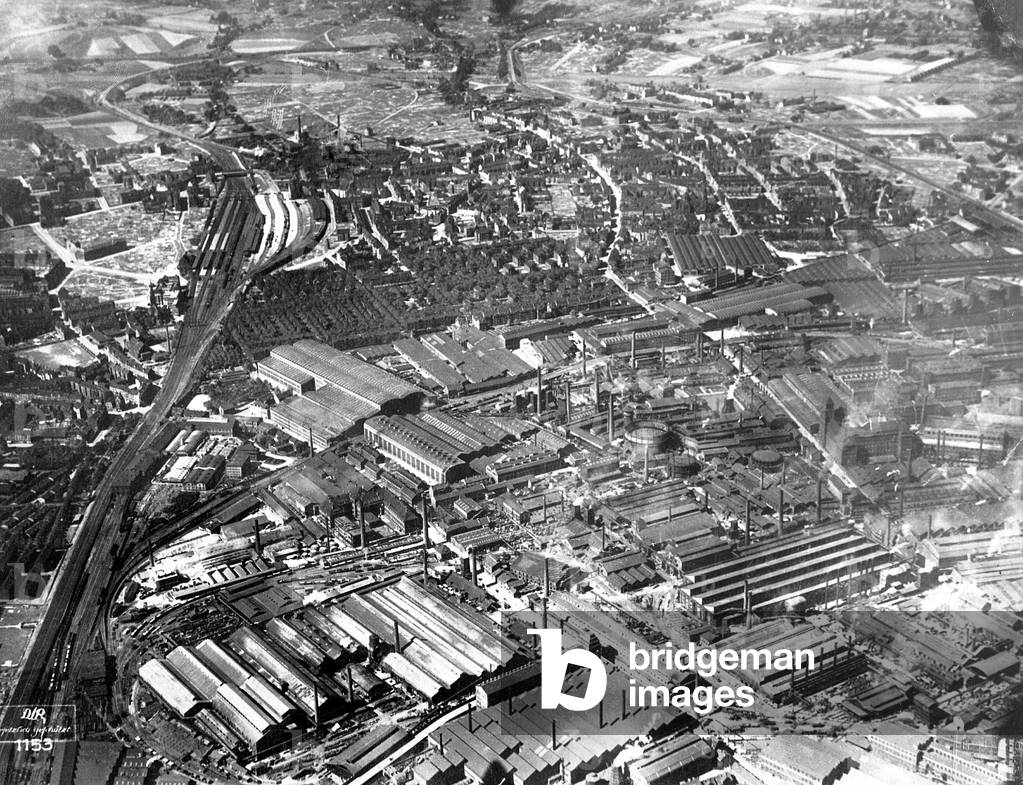 Krupp works in Essen, 1926 (b/w photo)
