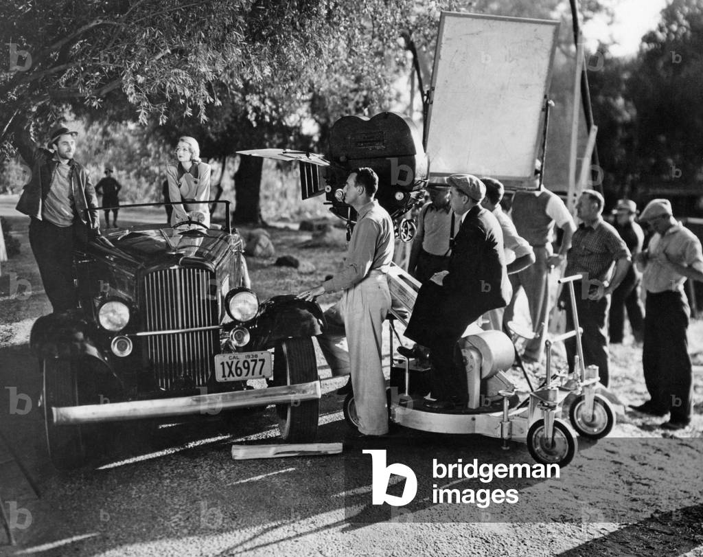 Shooting of the movie The Gag is Over, 1937