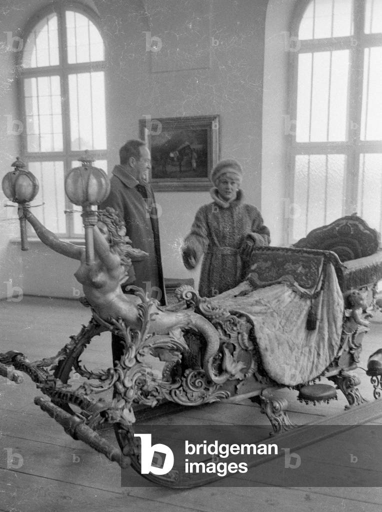 Marika Roekk and Prince Konstantin of Bavaria, 1965 (b/w photo)