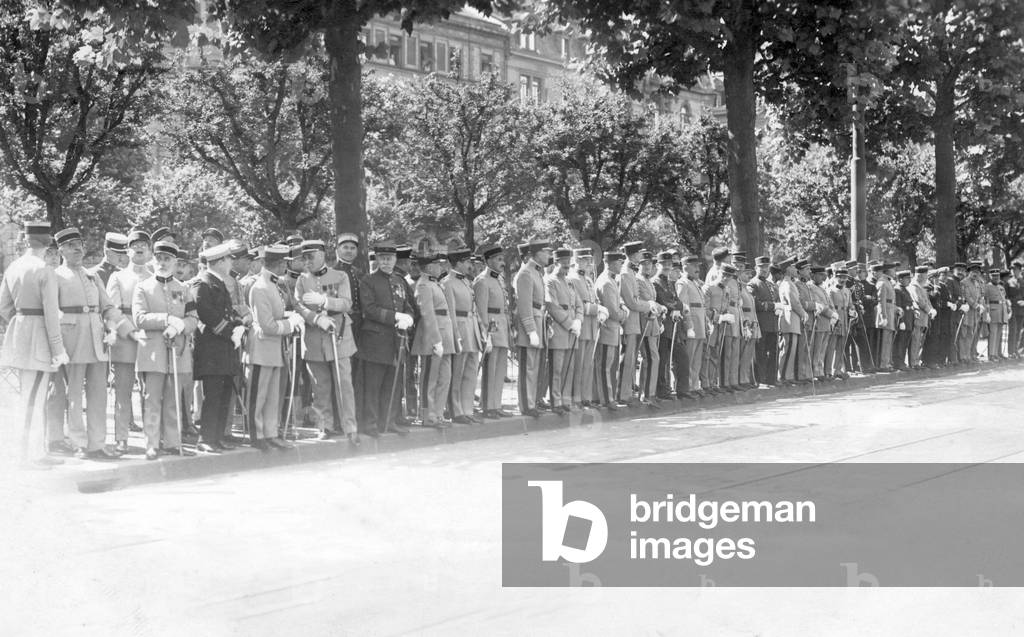 French officers in the occupied Mainz, 1930