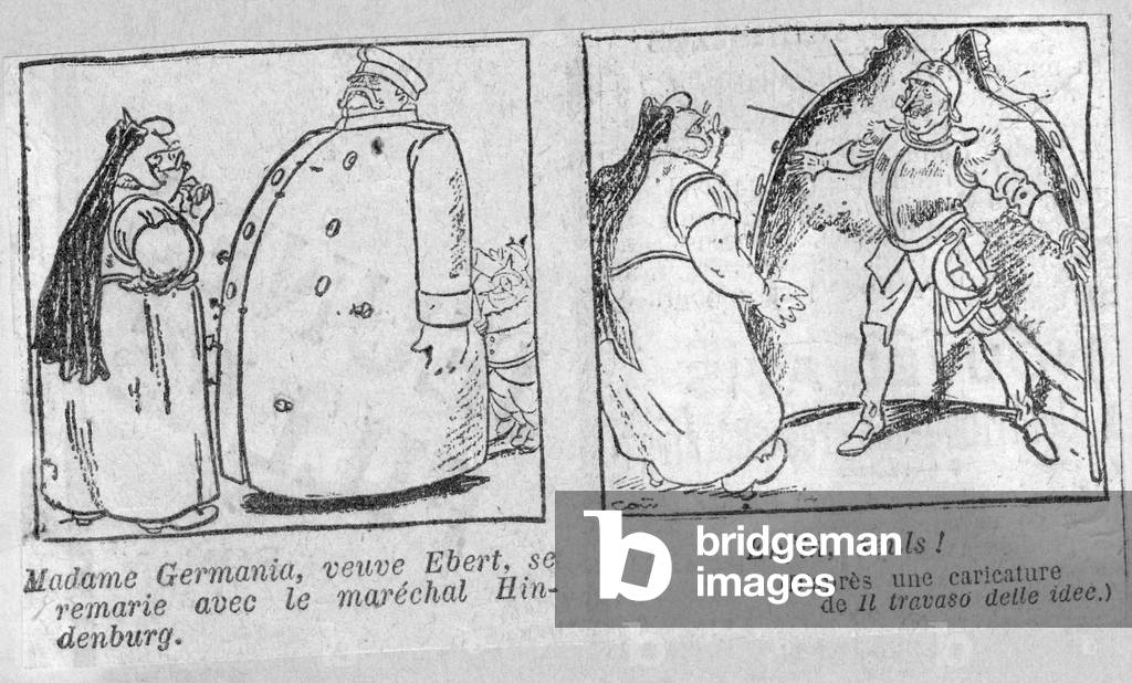 Caricature in the French newspaper 