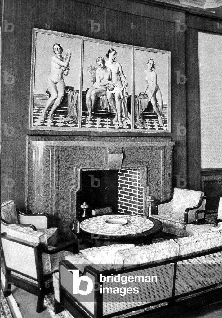 Art in the 3rd Reich, Painting (b/w photo)