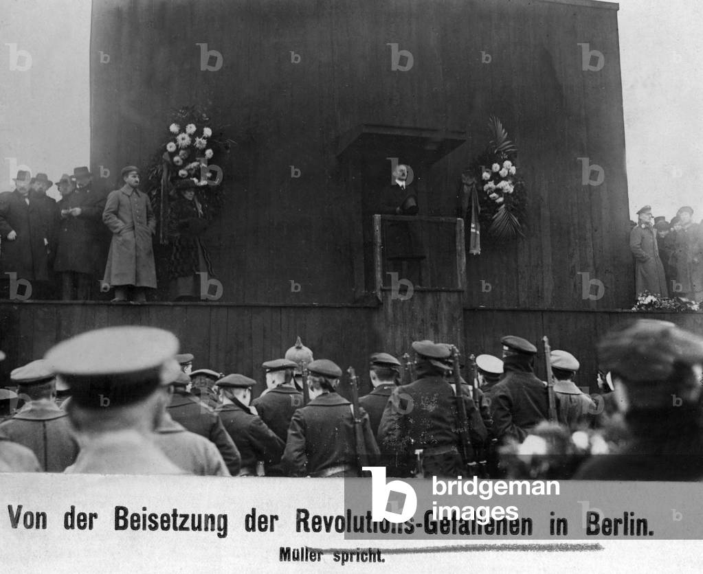 Speech of Richard Muellers, 1918