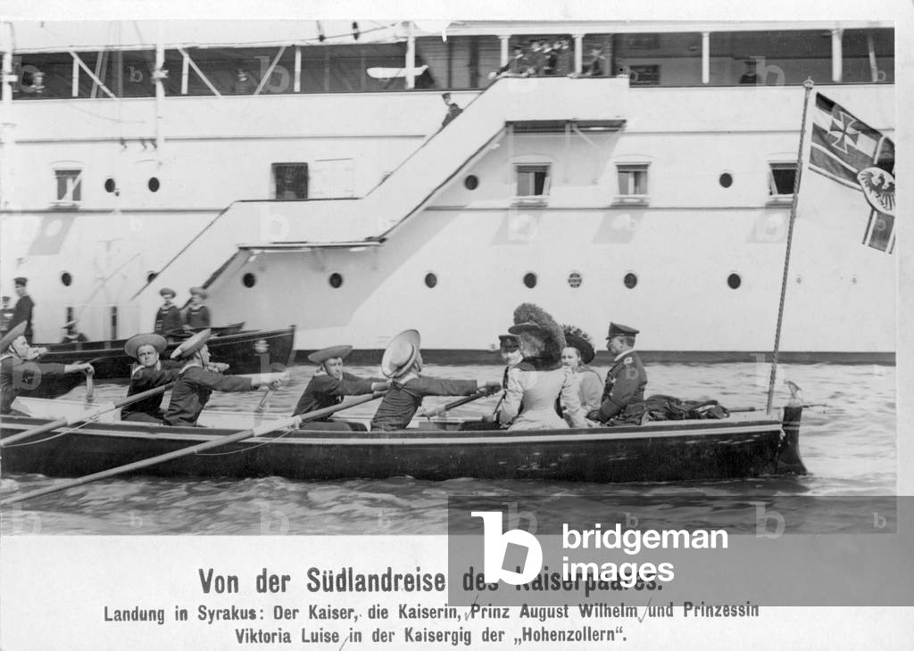 Emperor Wilhelm II in Syracuse, Sicily, 1908