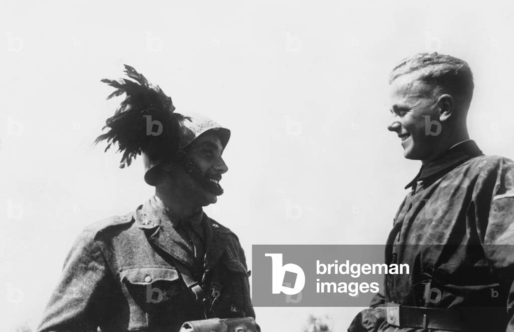 Italian troops, c.1941-45 (b/w photo)