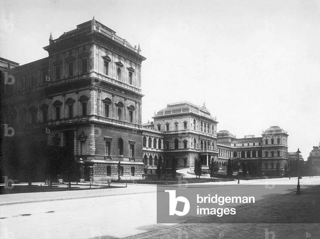 Academy in Munich (b/w photo)