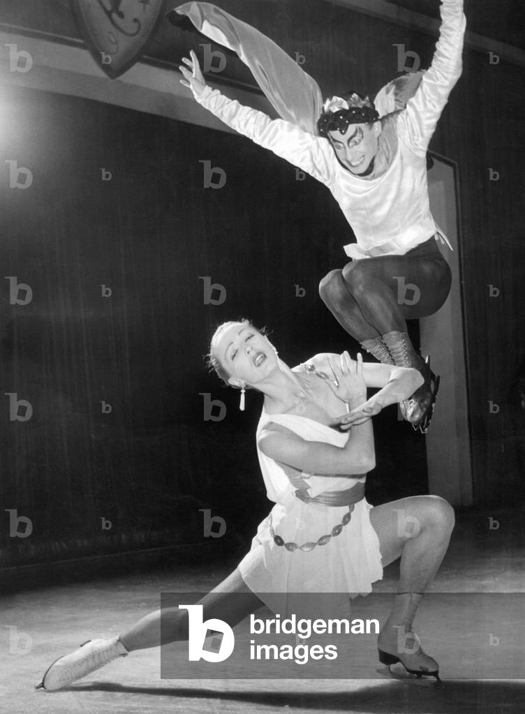 Frank Sawers and Maxi Herber-Baier, 1952 (b/w photo)