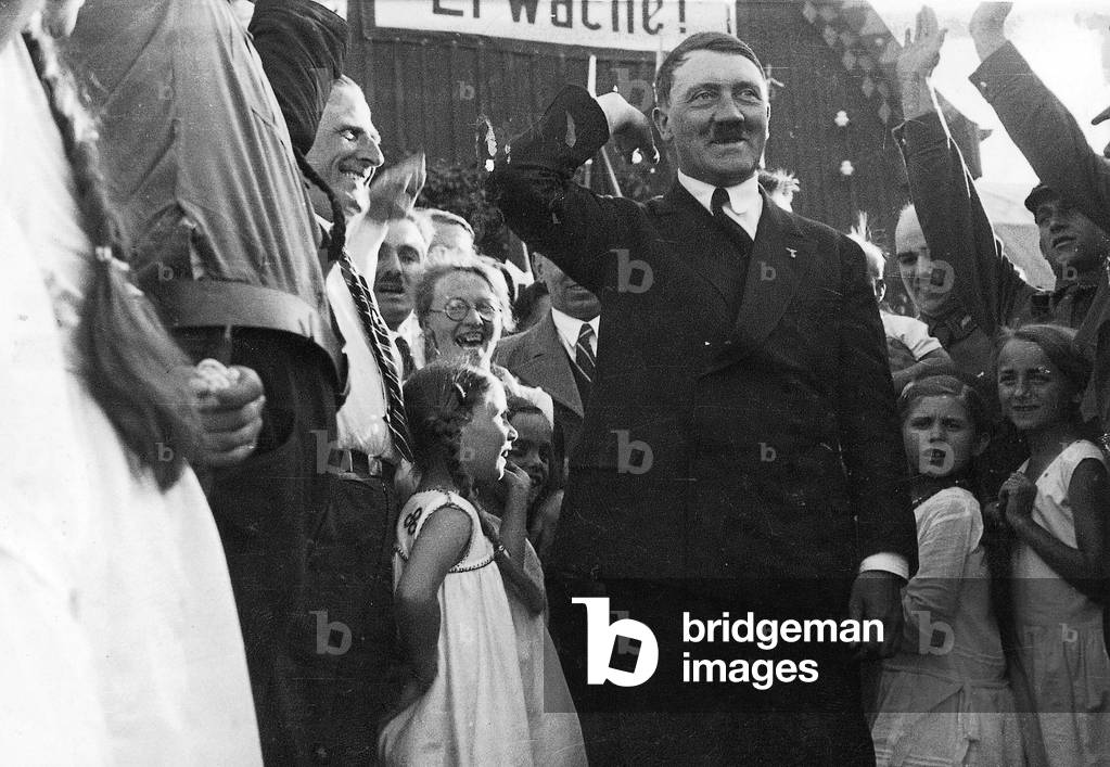 Hitler in Oberammergau, 1934 (b/w photo)