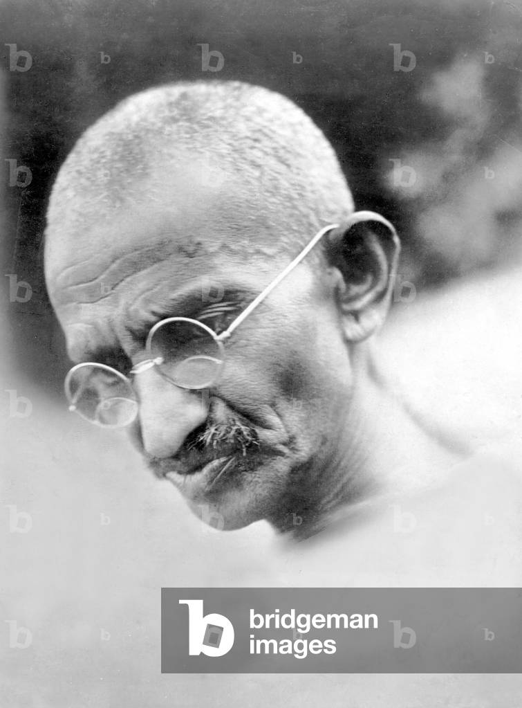 Mahatma Gandhi (b/w photo)