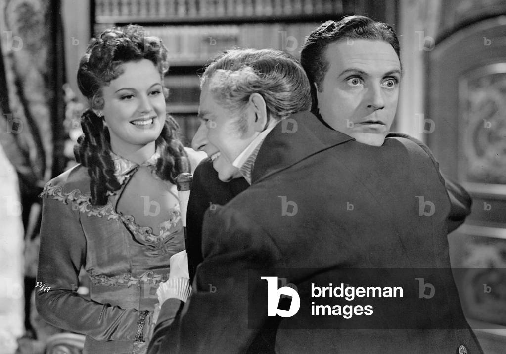 Maria Holst, Paul Henckels and Willy Fritsch in 'Vienna blood', 1942 (b/w photo)