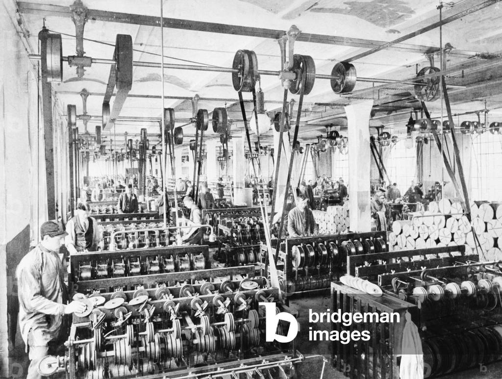 AEG plant in Berlin, 1908 (b/w photo)