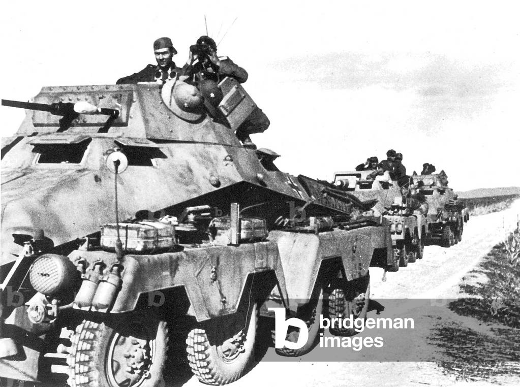 German Armored Reconnaissance Vehicle (b/w photo)