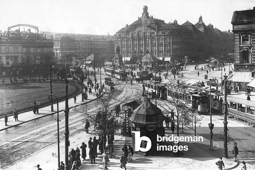 Alexanderplatz in Berlin (b/w photo)