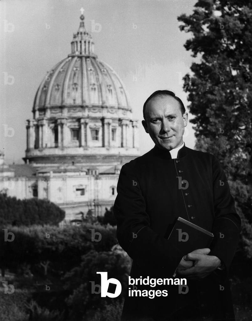 Archbishop Bruno Wuestenberg, 1955 (b/w photo)
