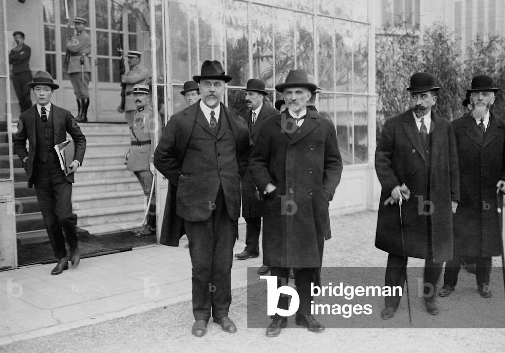 Ivanoe Bonomi at the Cannes conference, 1922 (b/w photo)