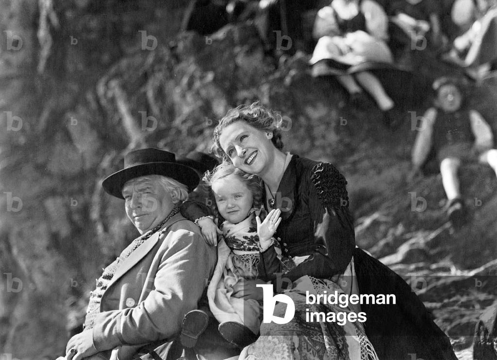 Albert Florath, Elfi Jack and Henny Porten in 'Symphony of Life, 1942 (b/w photo)
