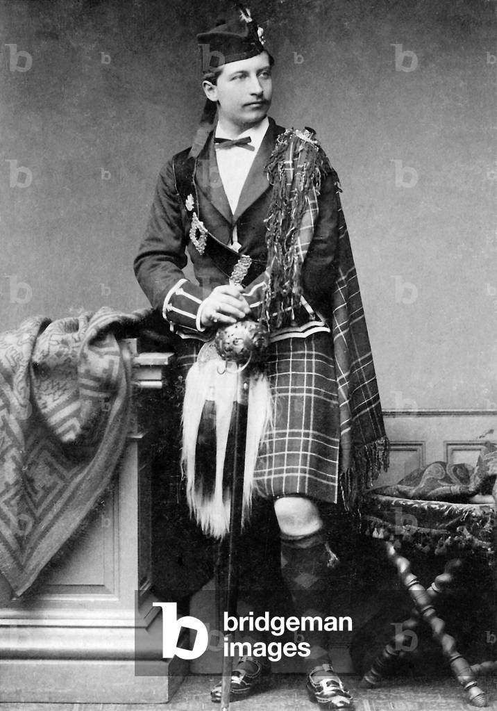 Crown prince Wilhelm, 1883 (b/w photo)