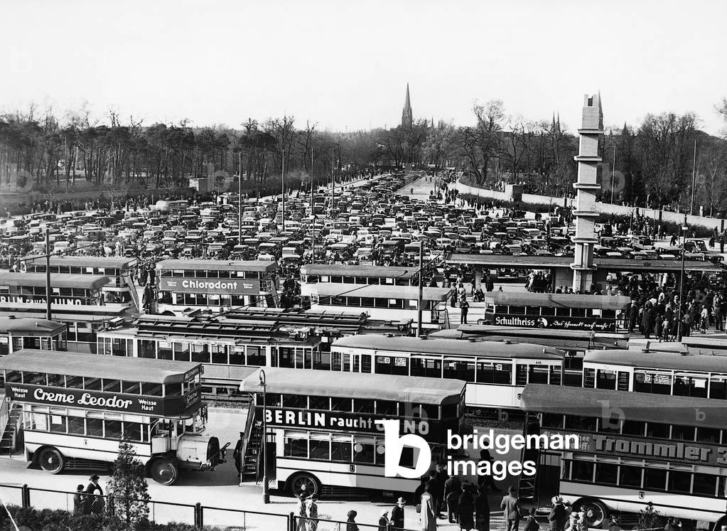 Park and Ride System in Berlin, 1935 (b/w photo)