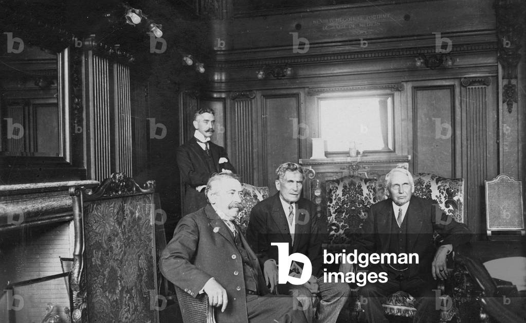 The Kellogg-Briand Pact in Paris, 1928 (b/w photo)