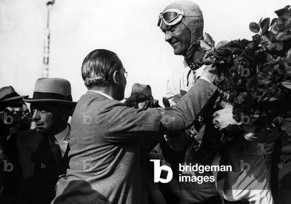 Louis Chiron, racecar driver, Monaco, 1899 (b/w photo)