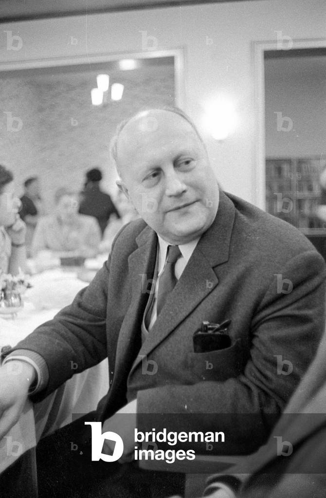 Village Community Center in Rimbach, 1960 (b/w photo)