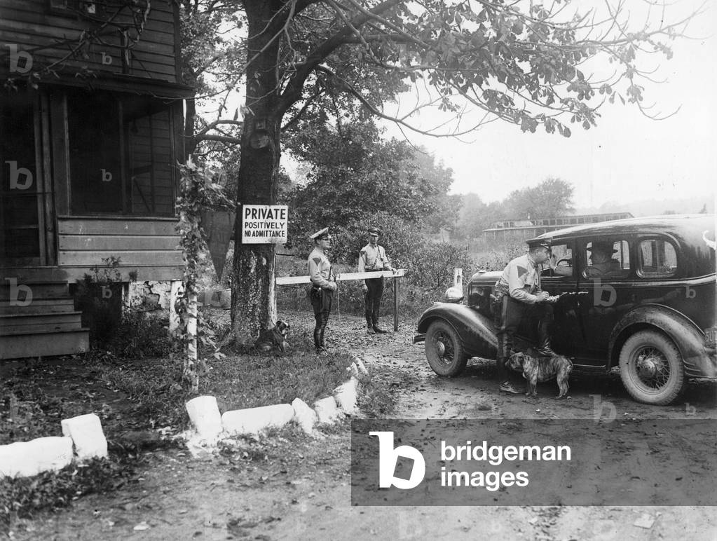Kidnapping of the Lindbergh baby, 1932 (b/w photo)