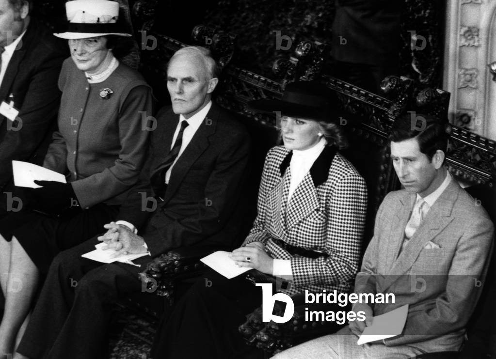 The Prince and Princess of Wales during their visit to Munich, here at City Hall.