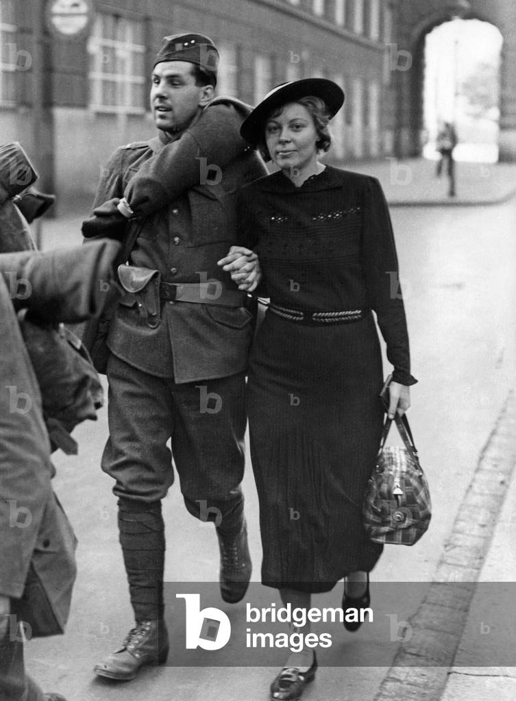 Czech soldier in Prague, 1938