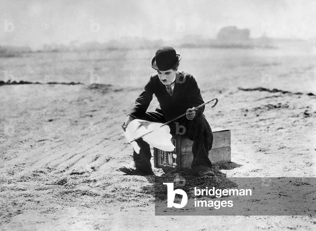 Charles Chaplin in 'Circus', 1928 (b/w photo)