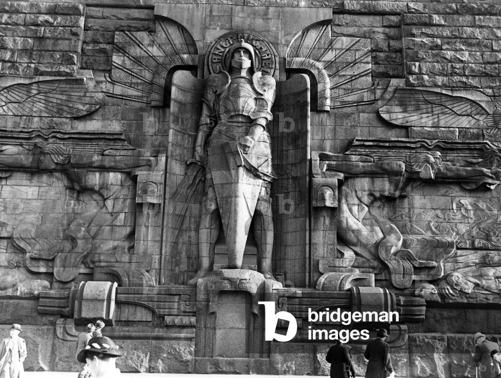 Völkerschlachtdenkmal, Leipzig, before 1945 (b/w photo)