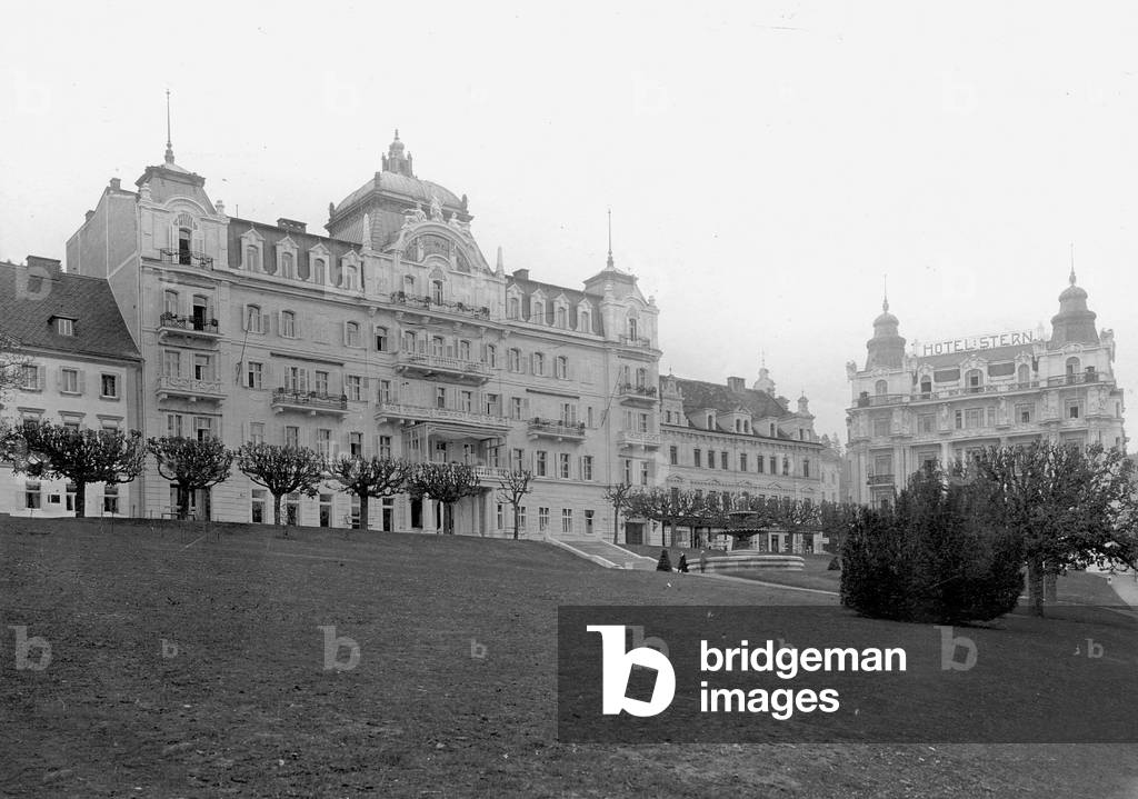 Hotels in Marianske Lazne (b/w photo)