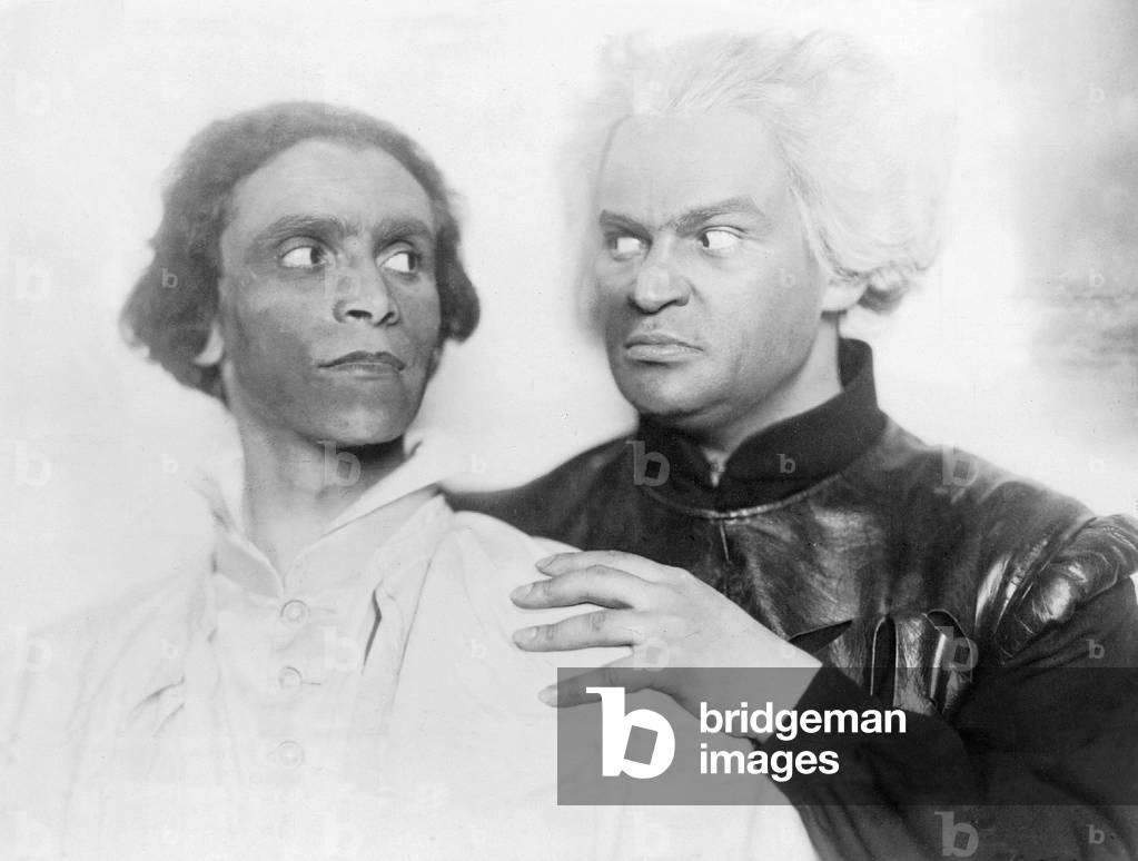 Ernst Deutsch and Fritz Kortner in 'Fiesco', 1921. (b/w photo)