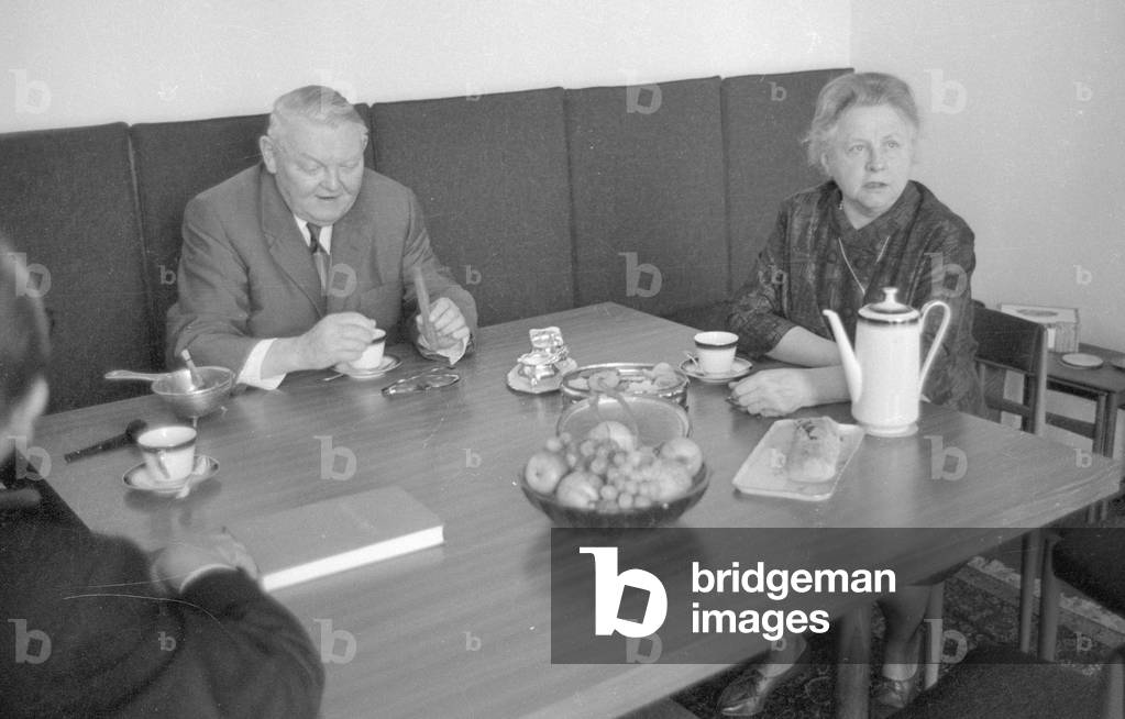 Ludwig Erhard in Bonn, 1964 (b/w photo)