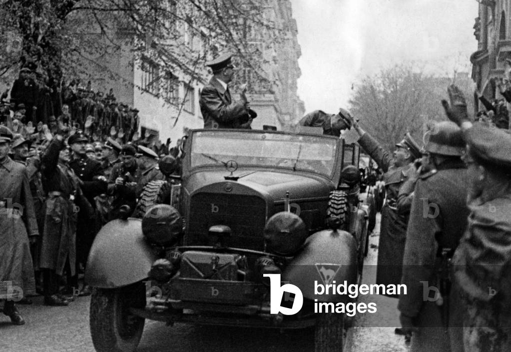 Adolf Hitler in Maribor, 1941 (b/w photo)