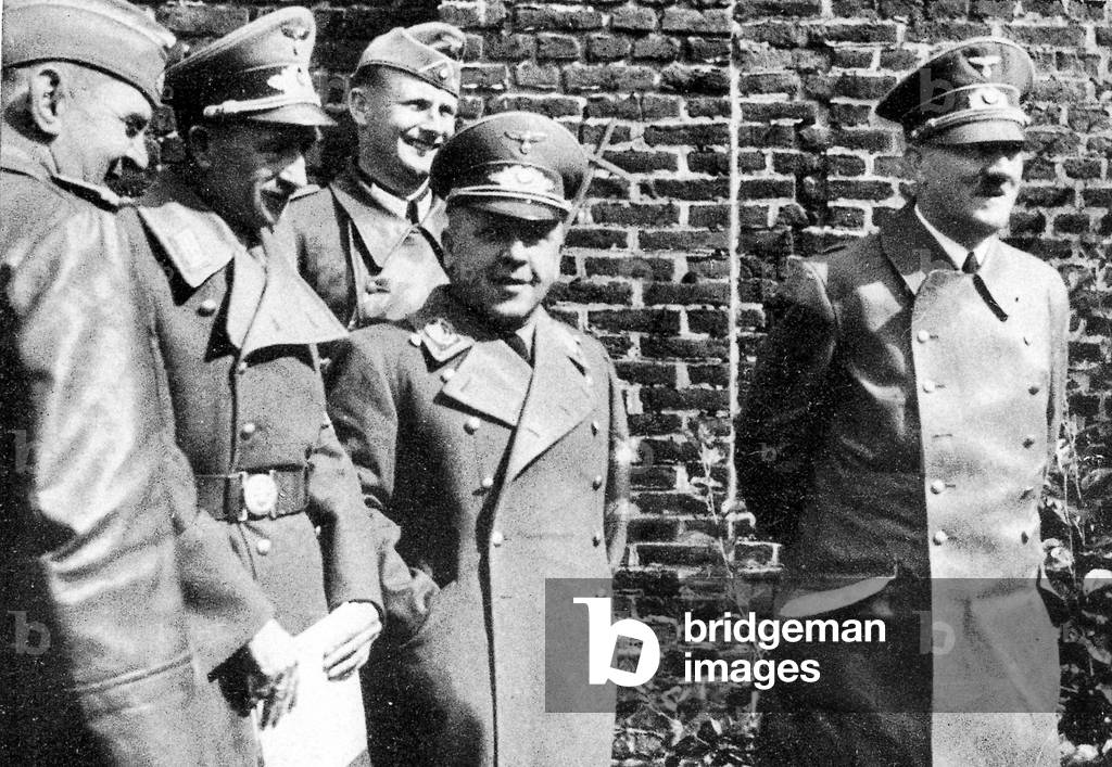 Hitler, the French campaign in 1940 (b/w photo)