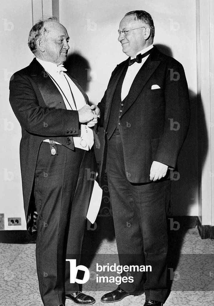 Hugh Cooper and Maxim M. Litwinow, 1933 (b/w photo)