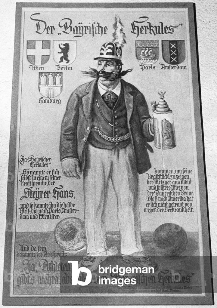 Hans Steyrer, Power Man (b/w photo)