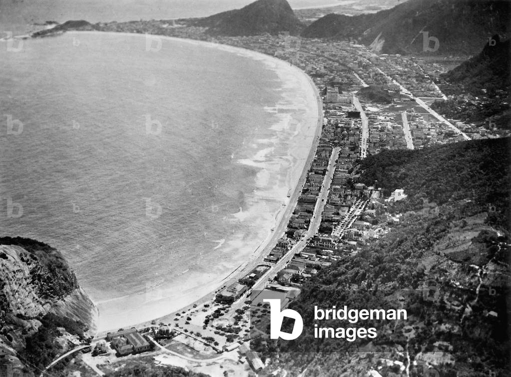 The Copacabana in Rio de Janeiro (b/w photo)