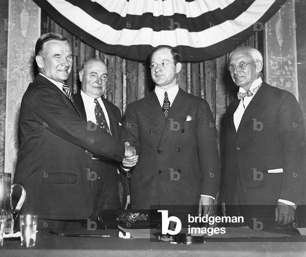 Avery Brundage is elected President of the Amateur Athletic Union, 1935 (b/w photo)