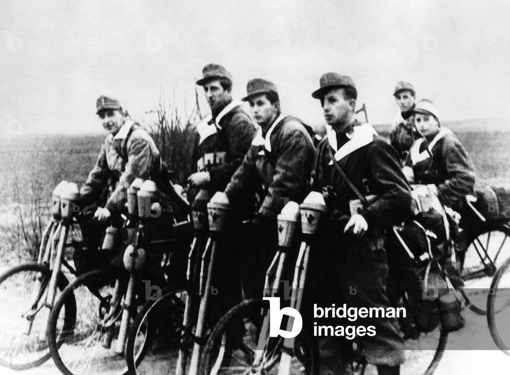 Young soldiers in uniform, 1945